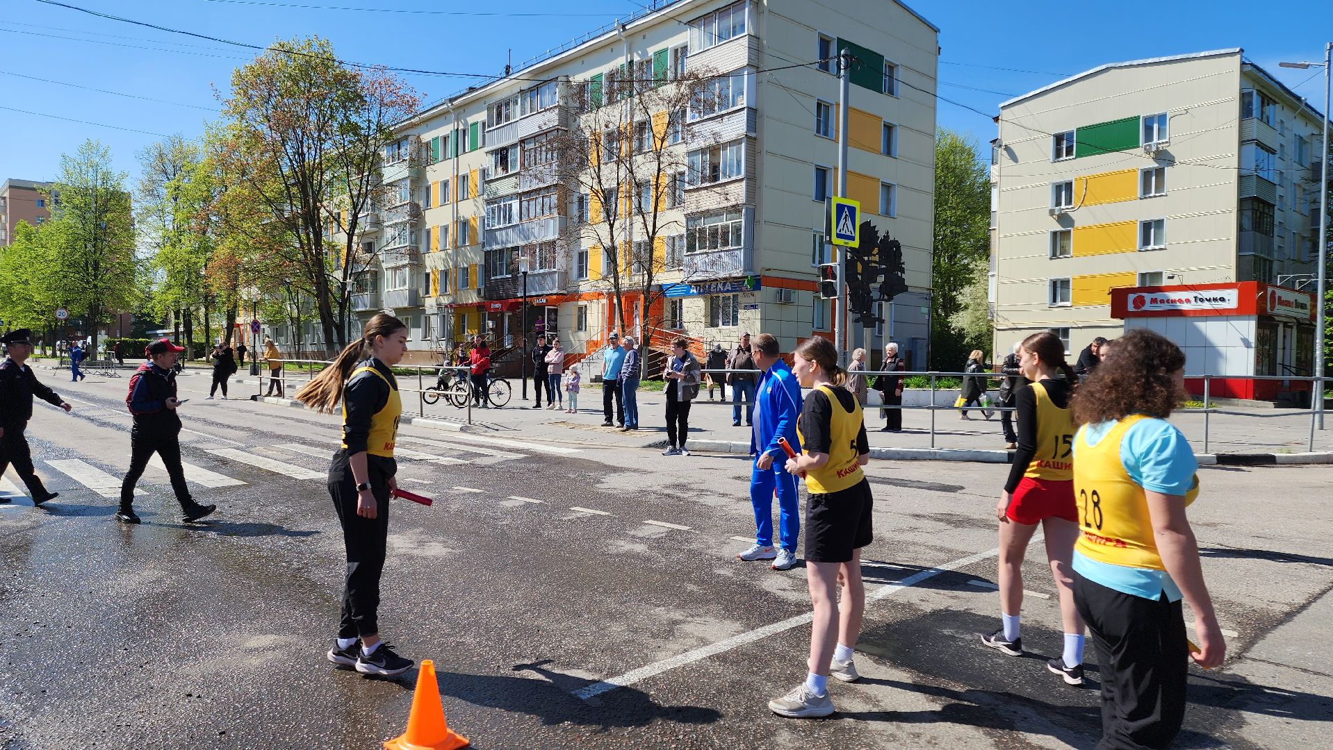 кашира, 1 мая, легкоатлетическая эстафета, бег, школьники, спортклуб кашира,