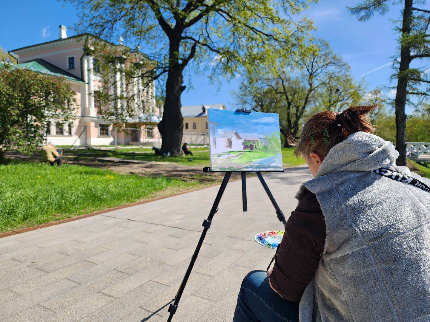 воскресенск, парк кривякино, художники, пленэр, творчество,