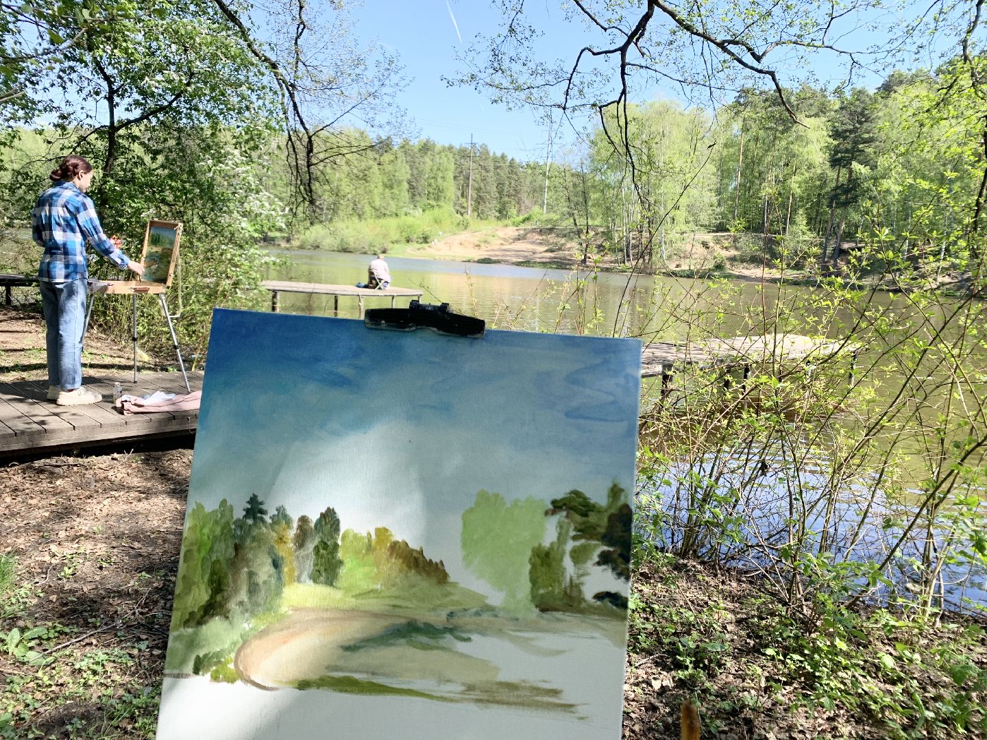 Балашиха, Подмосковье, 1 мая, первомай, пленэр, День международной солидарности художников, Художники-пленэристы,