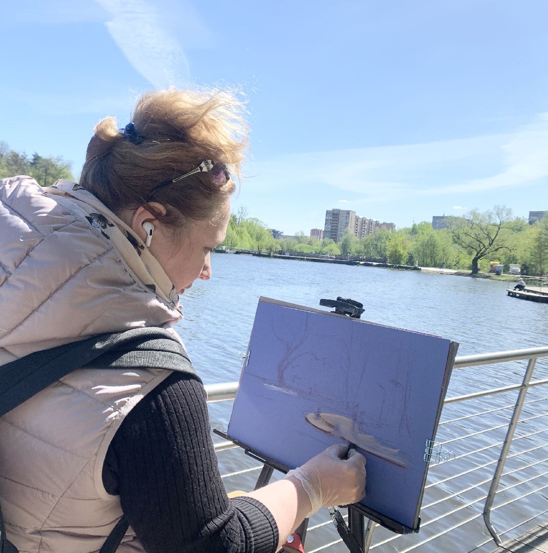 Балашиха, Подмосковье, 1 мая, первомай, пленэр, День международной солидарности художников, Художники-пленэристы,