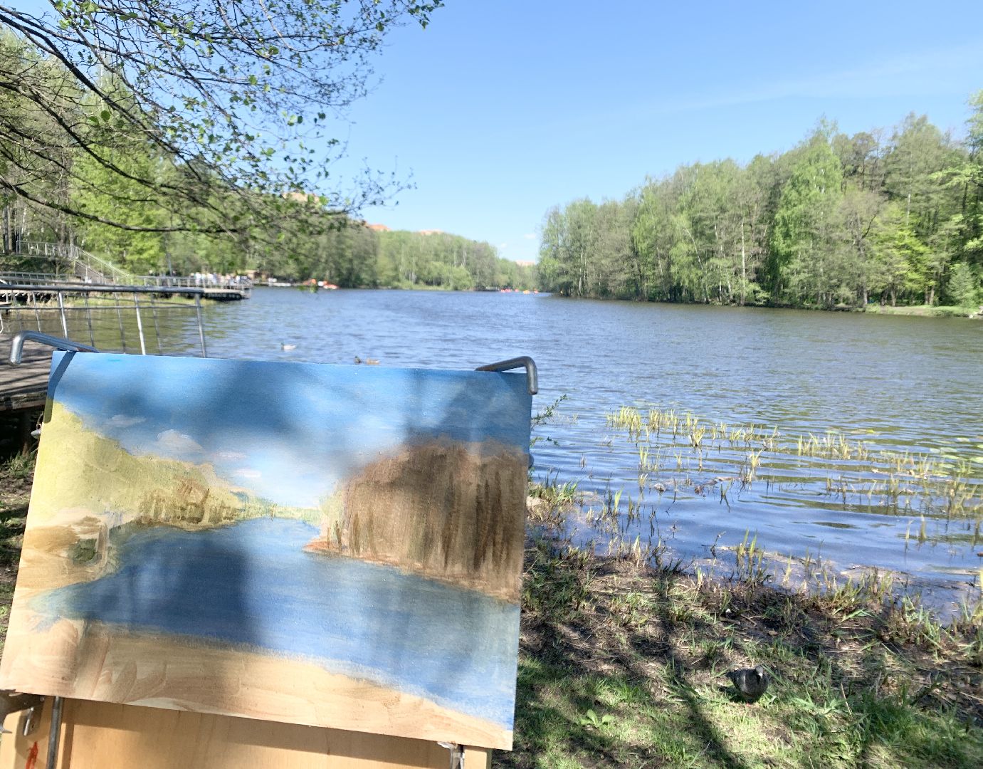Балашиха, Подмосковье, 1 мая, первомай, пленэр, День международной солидарности художников, Художники-пленэристы,
