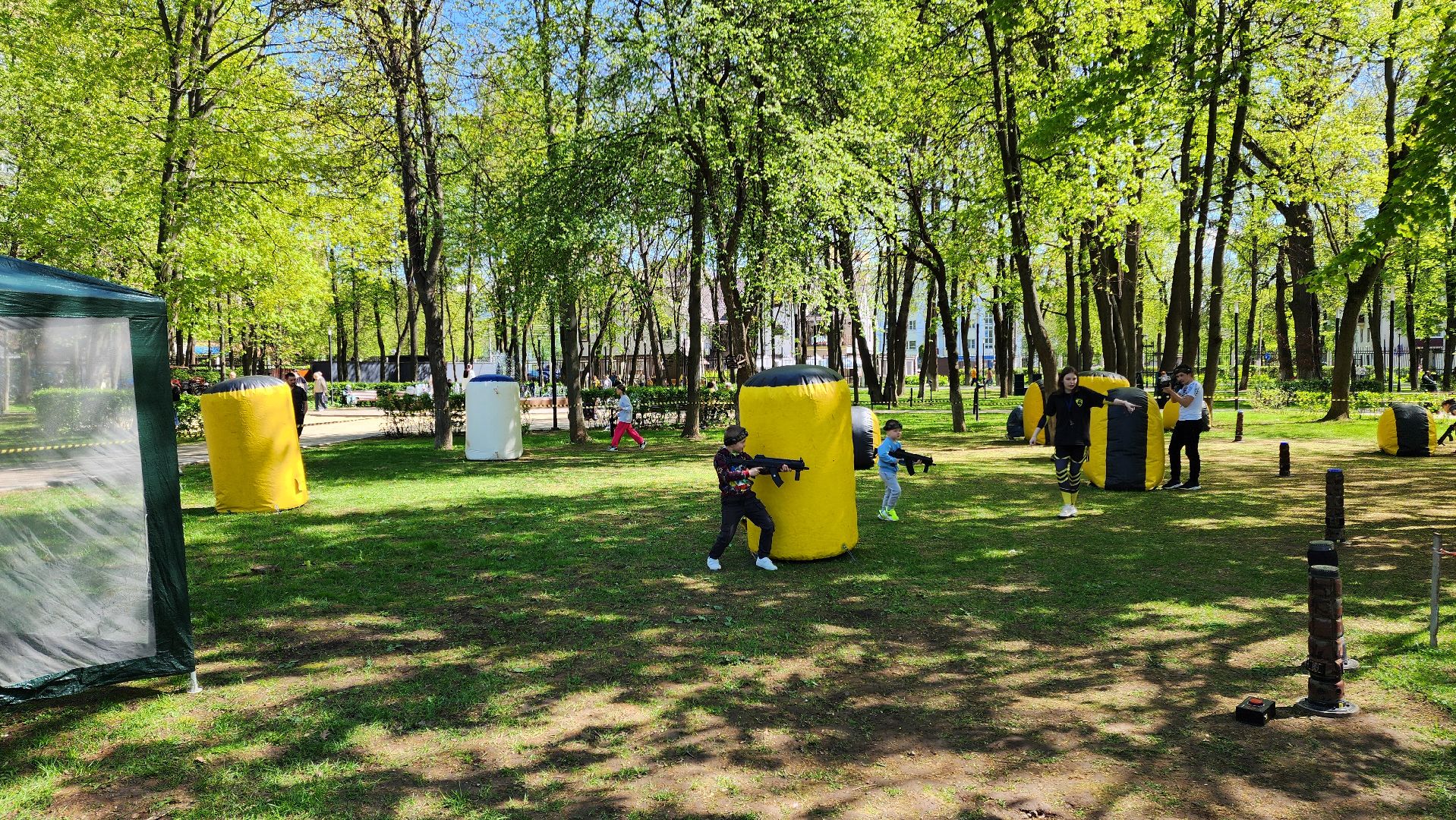 Подольск, Парк Талалихина, Летний сезон, парки подмосковья,