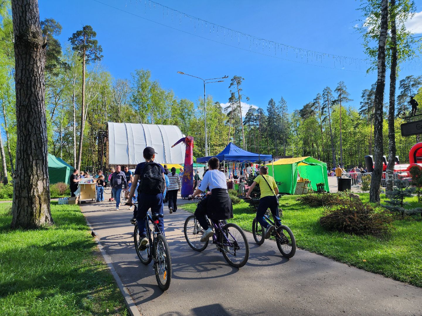 ногинск, парки подмосковья, 1 мая, летний сезон,