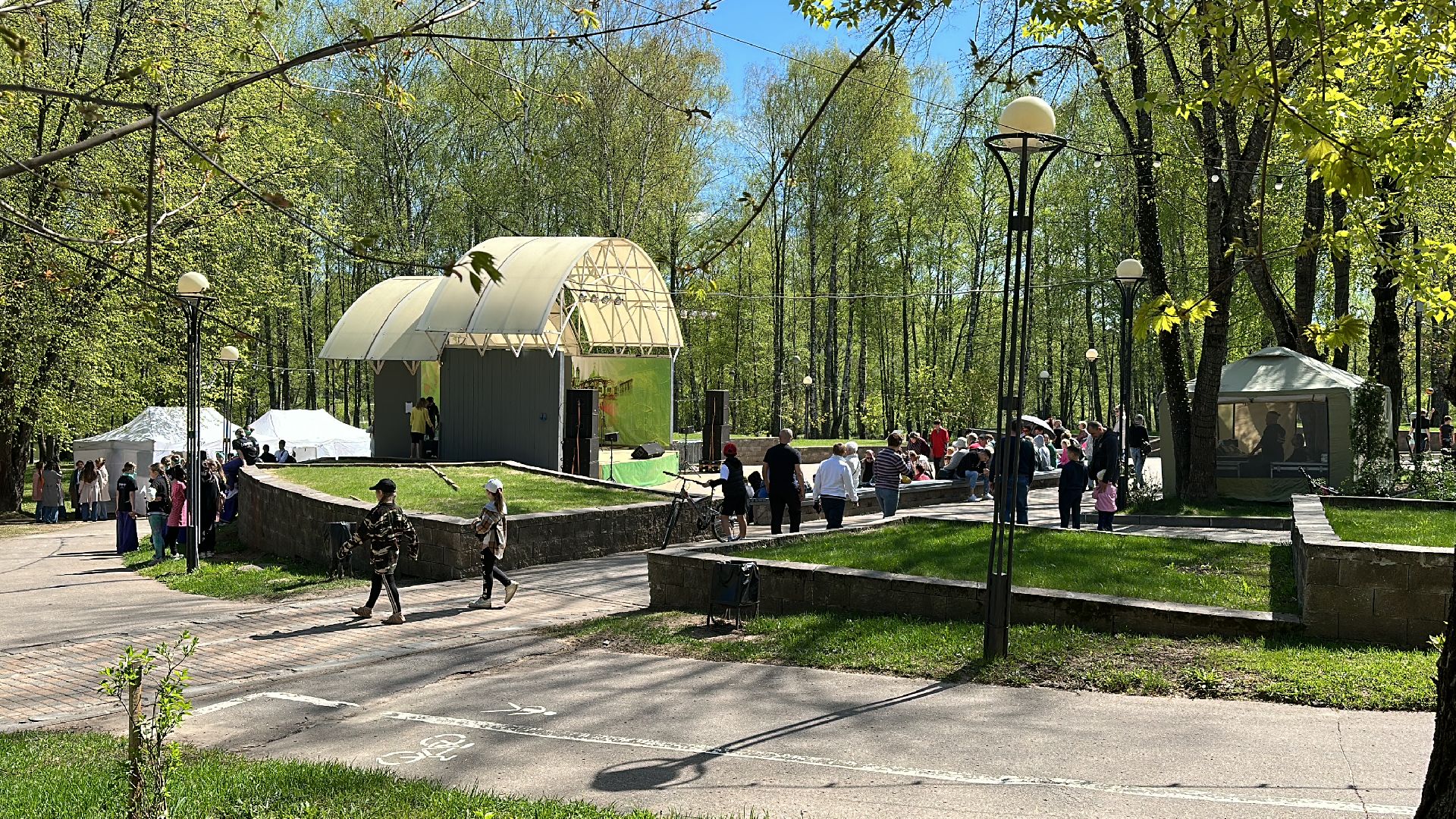 Клин, общество, культура, парки подмосковья, открытие теплого сезона,