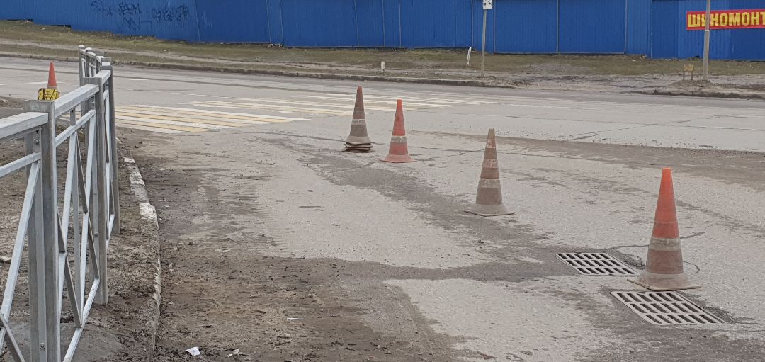 благоустройство, установка ограждений, пешеходный переход, перекресток, Дзержинский