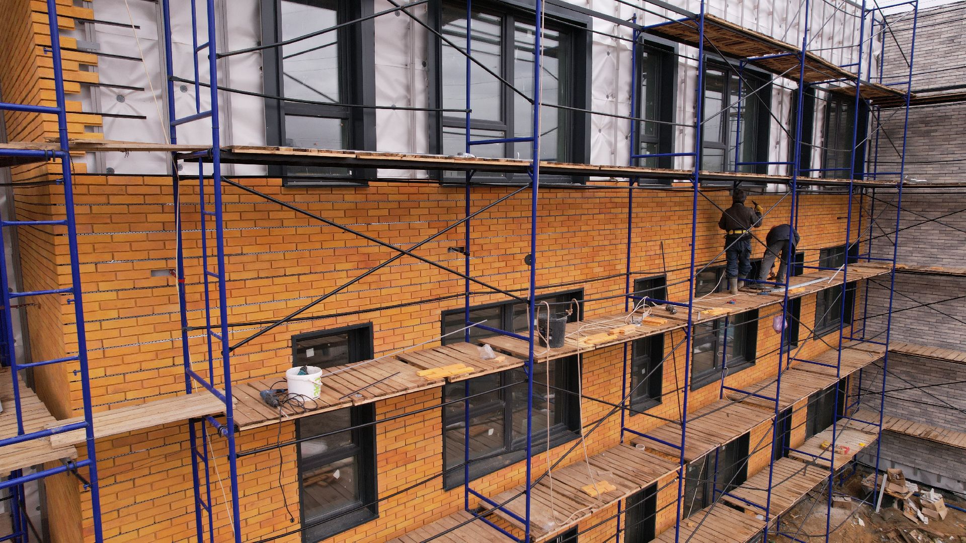 видео с коптера, строительство, детский сад, балашиха,