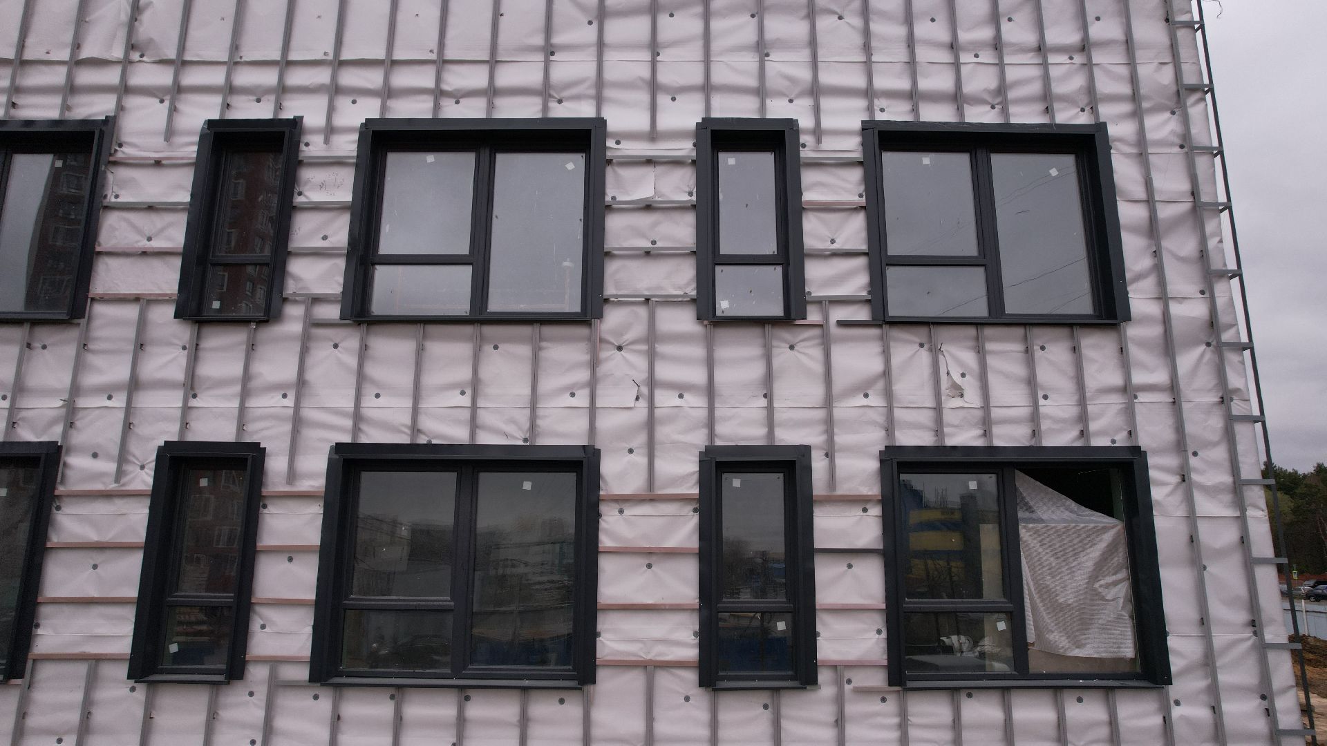 видео с коптера, строительство, детский сад, балашиха,