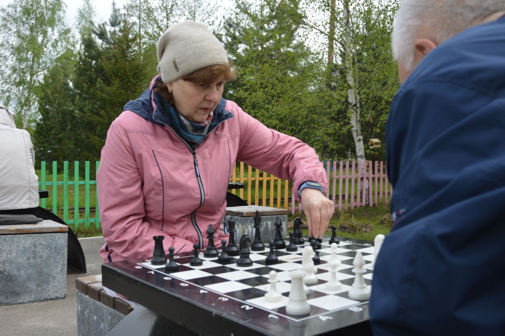 шатура, активное долголетие, шахматы, шашки, настольные игры на свежем воздухе, парк шатуры, настольный теннис,