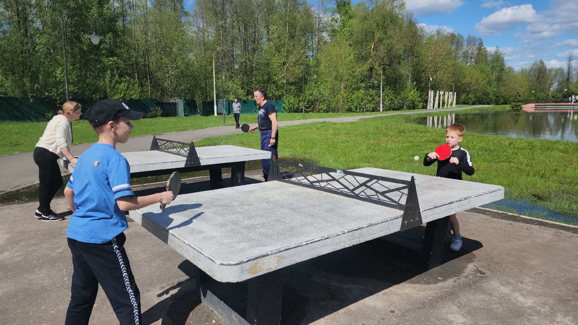 шатура, активное долголетие, шахматы, шашки, настольные игры на свежем воздухе, парк шатуры, настольный теннис,