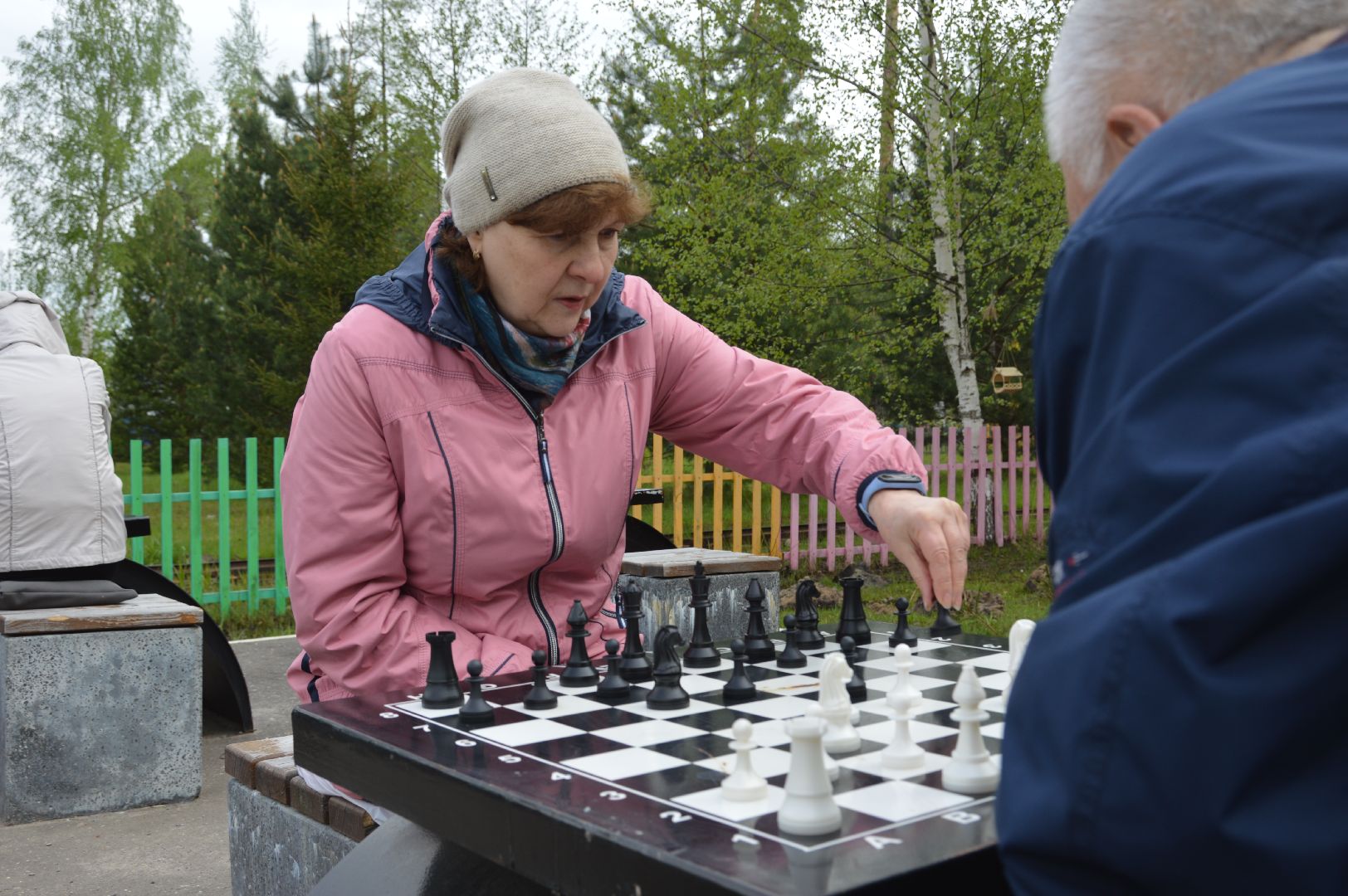 шатура, активное долголетие, шахматы, шашки, настольные игры на свежем воздухе, парк шатуры, настольный теннис,