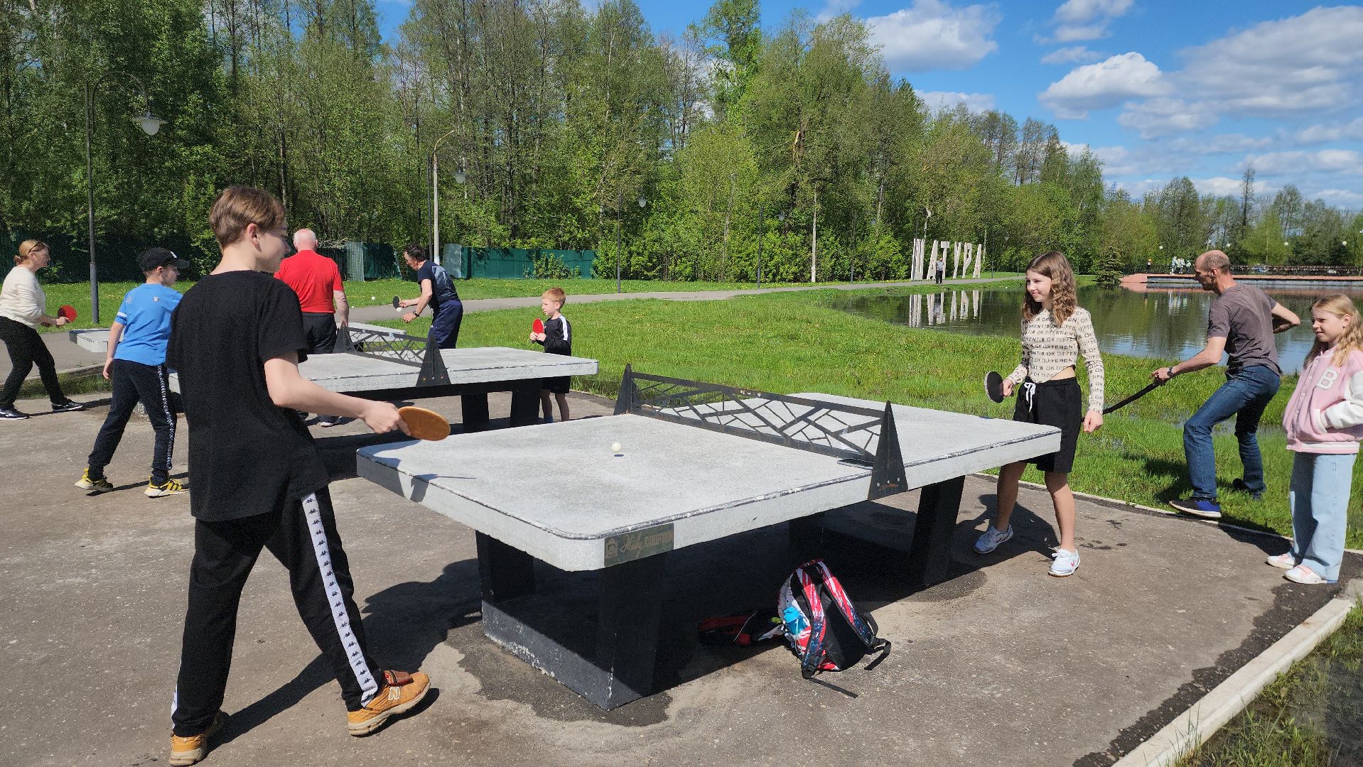 шатура, активное долголетие, шахматы, шашки, настольные игры на свежем воздухе, парк шатуры, настольный теннис,