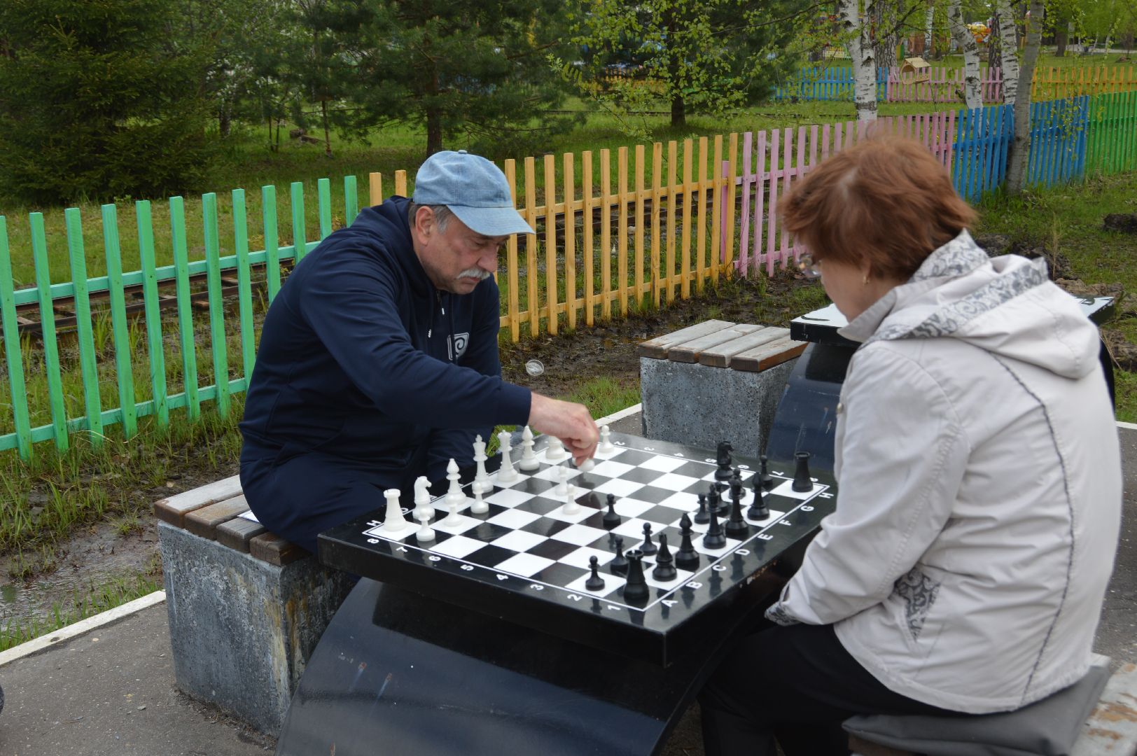 шатура, активное долголетие, шахматы, шашки, настольные игры на свежем воздухе, парк шатуры, настольный теннис,