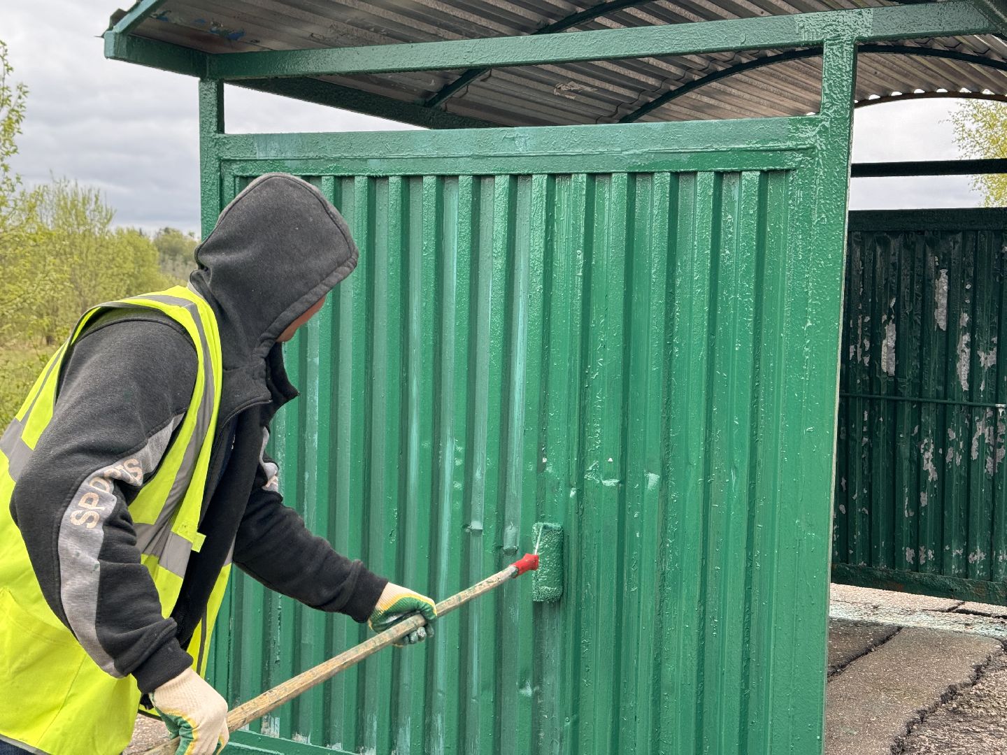 шаховская, остановки, покраска,