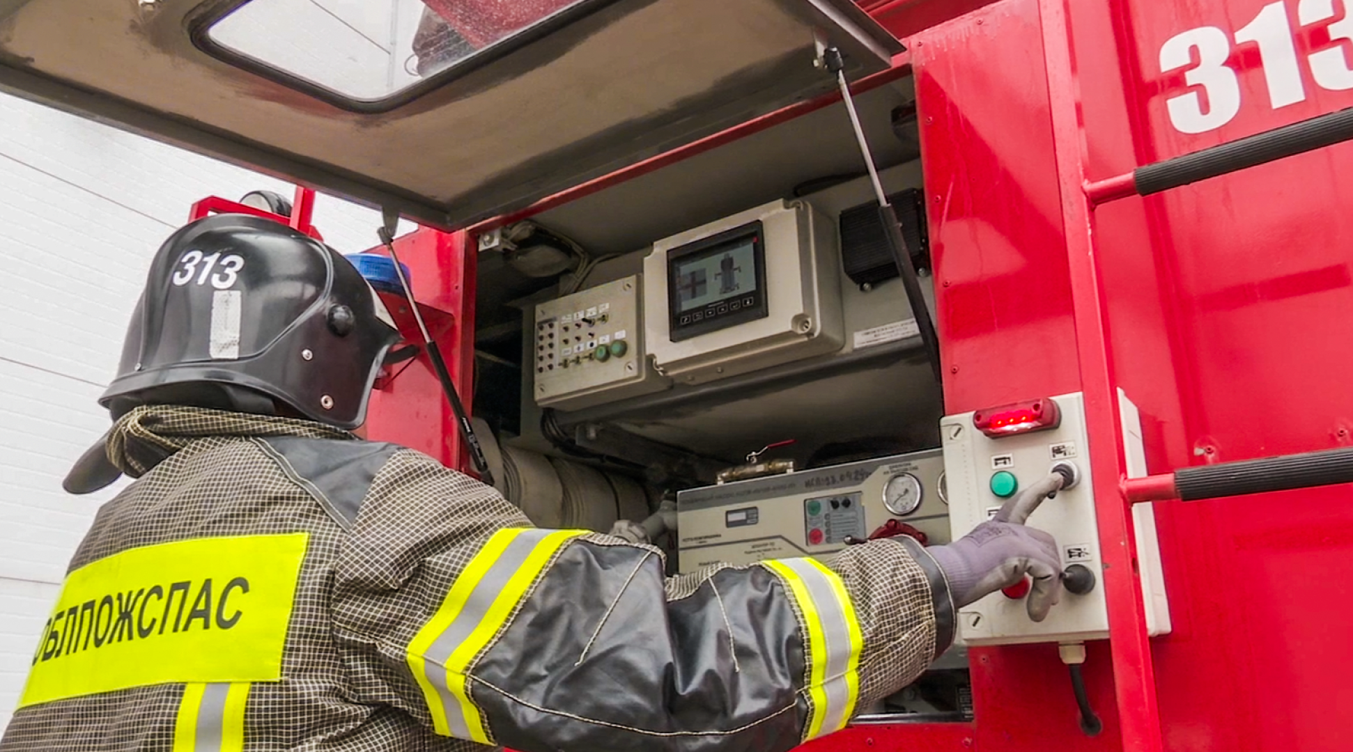 Клин, общество, учения, пожарные,