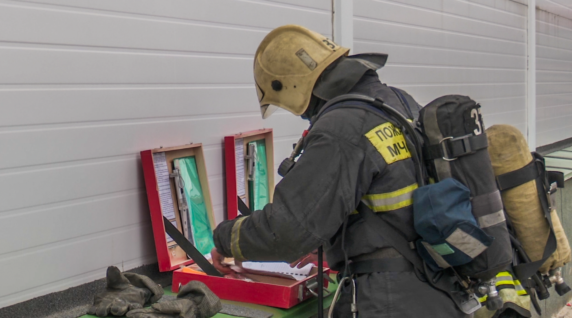 Клин, общество, учения, пожарные,