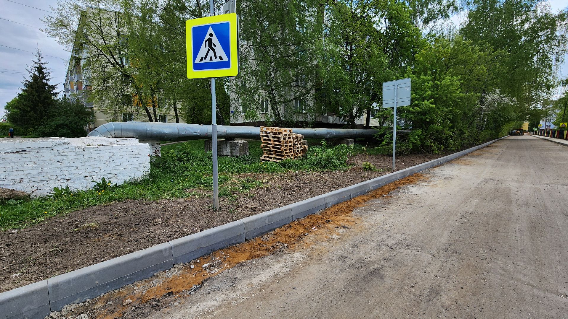 кашира, ремонт дорог, межквартальная дорога, асфальт, бордюр, тротуар, новокаширская,