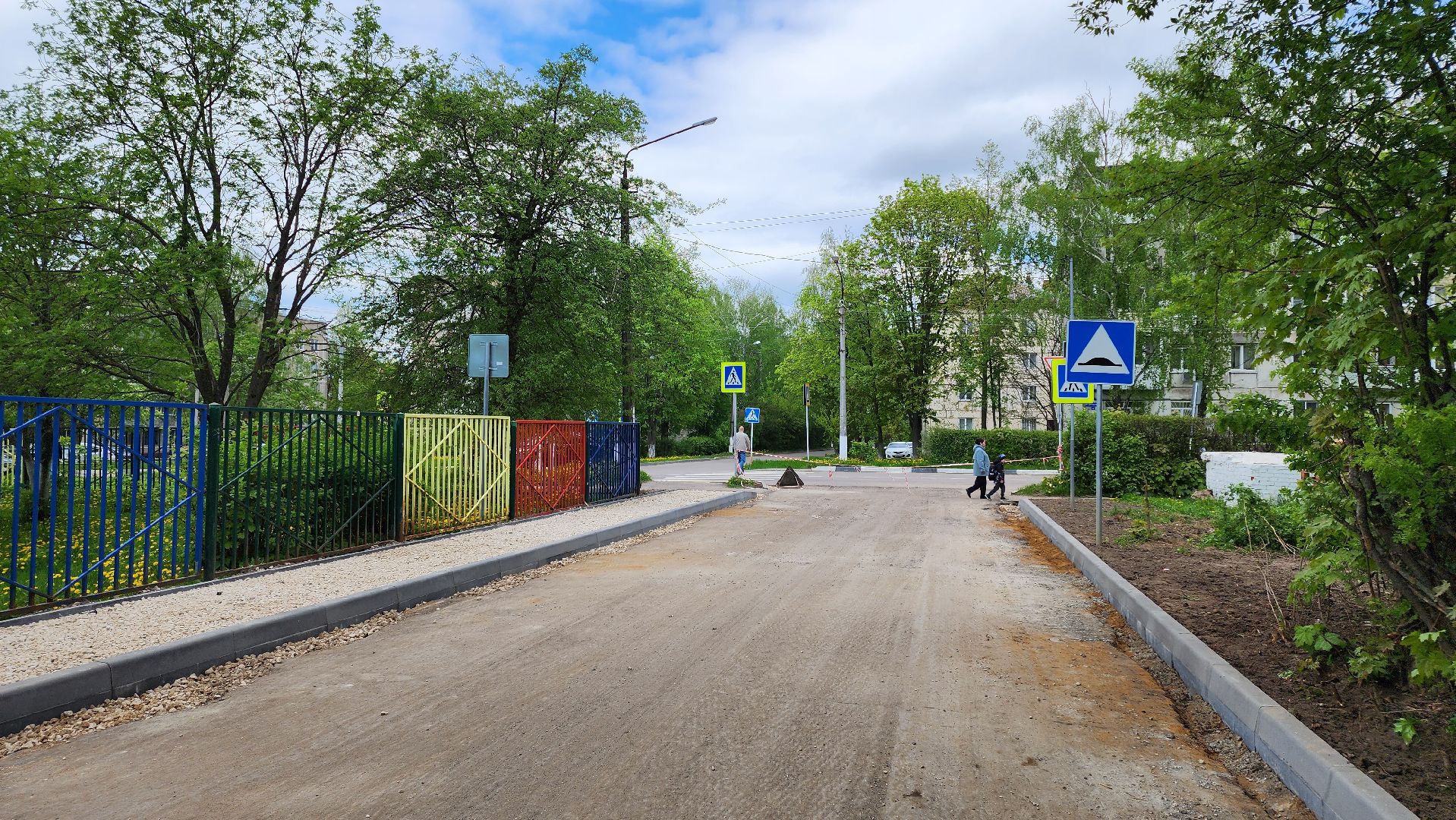 кашира, ремонт дорог, межквартальная дорога, асфальт, бордюр, тротуар, новокаширская,