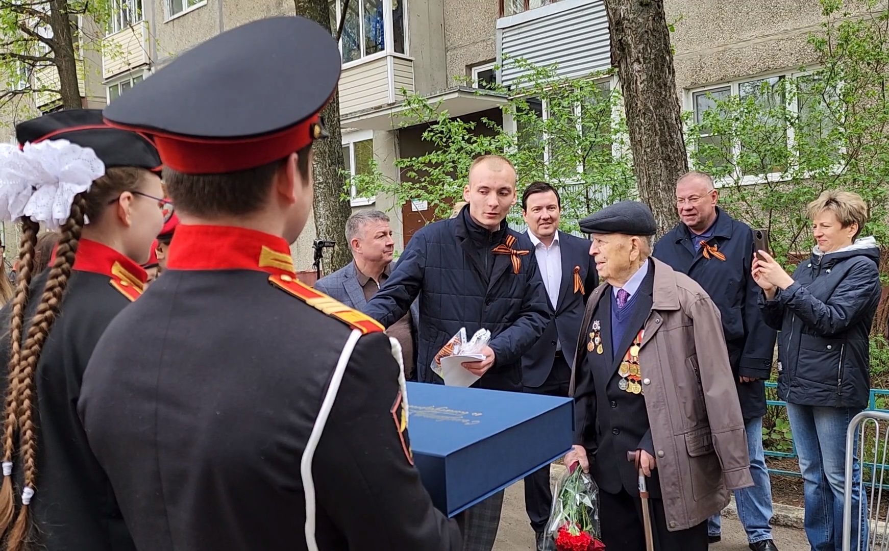 Старая Купавна, Ветеран, Великая Отечественная война, поздравление ветерана, жители,