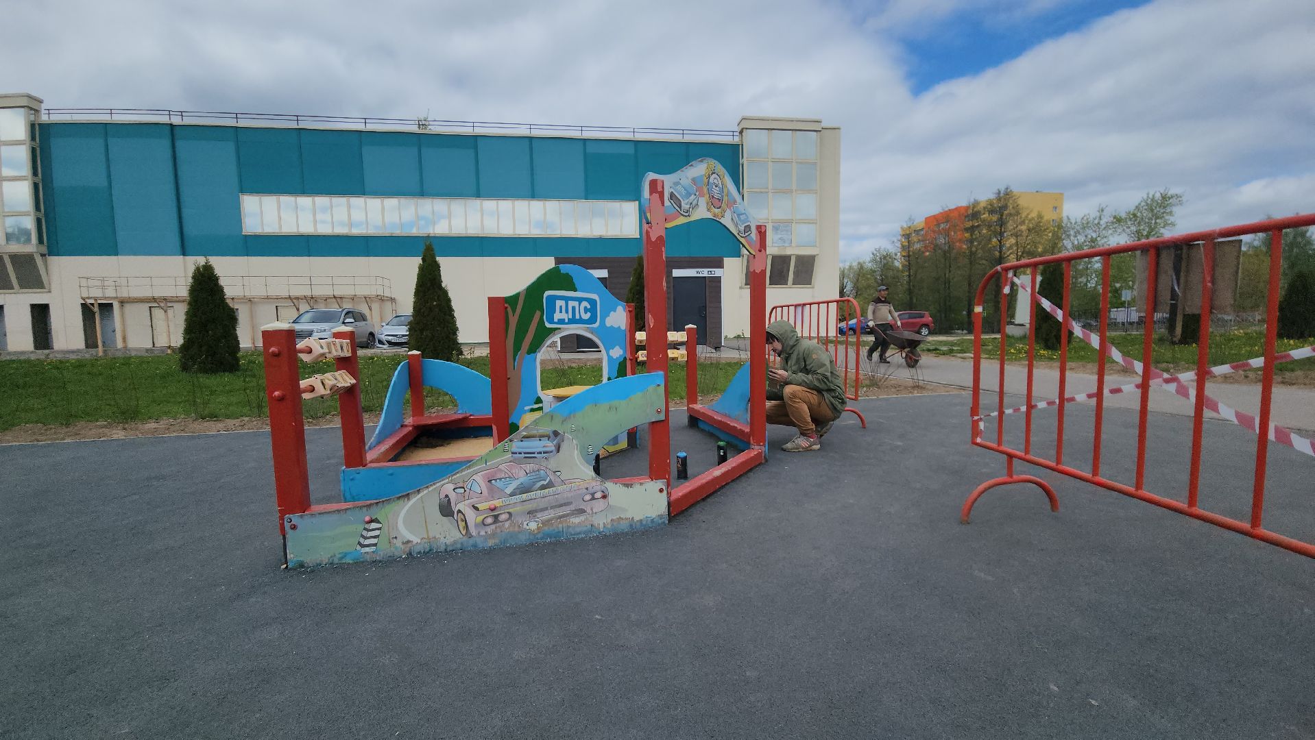 Егорьевск, парк, 200 лет егорьевску, благоустровйство, фонтан, резиновое покрытие, качели, каток,