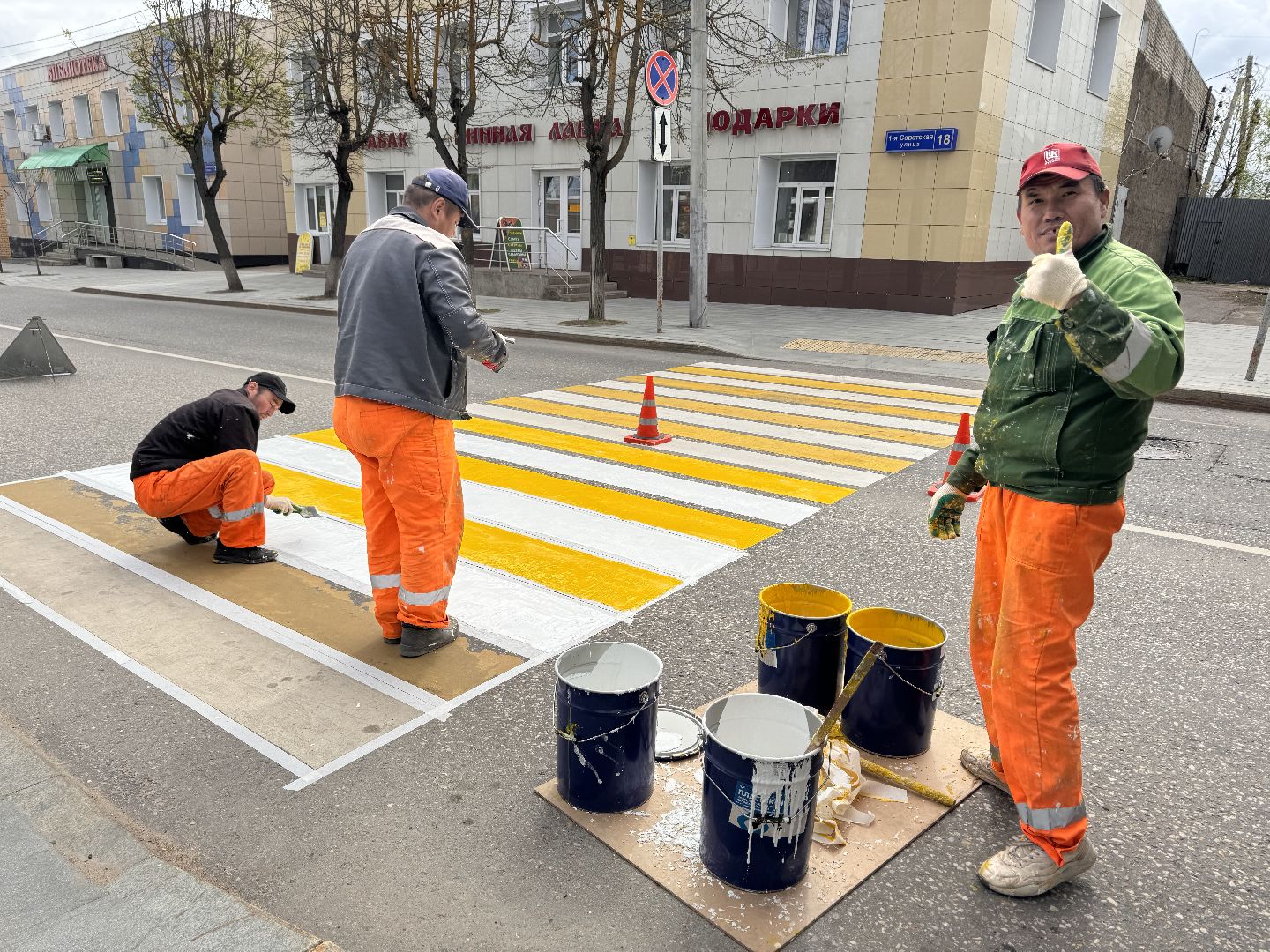 шаховская, разметка дороги, пешеходная разметка, покраска пешеходных переходов,