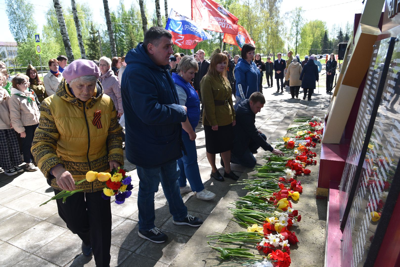 лотошино, ушаково, ушаковская сош, митинг, день победы, 9 мая,