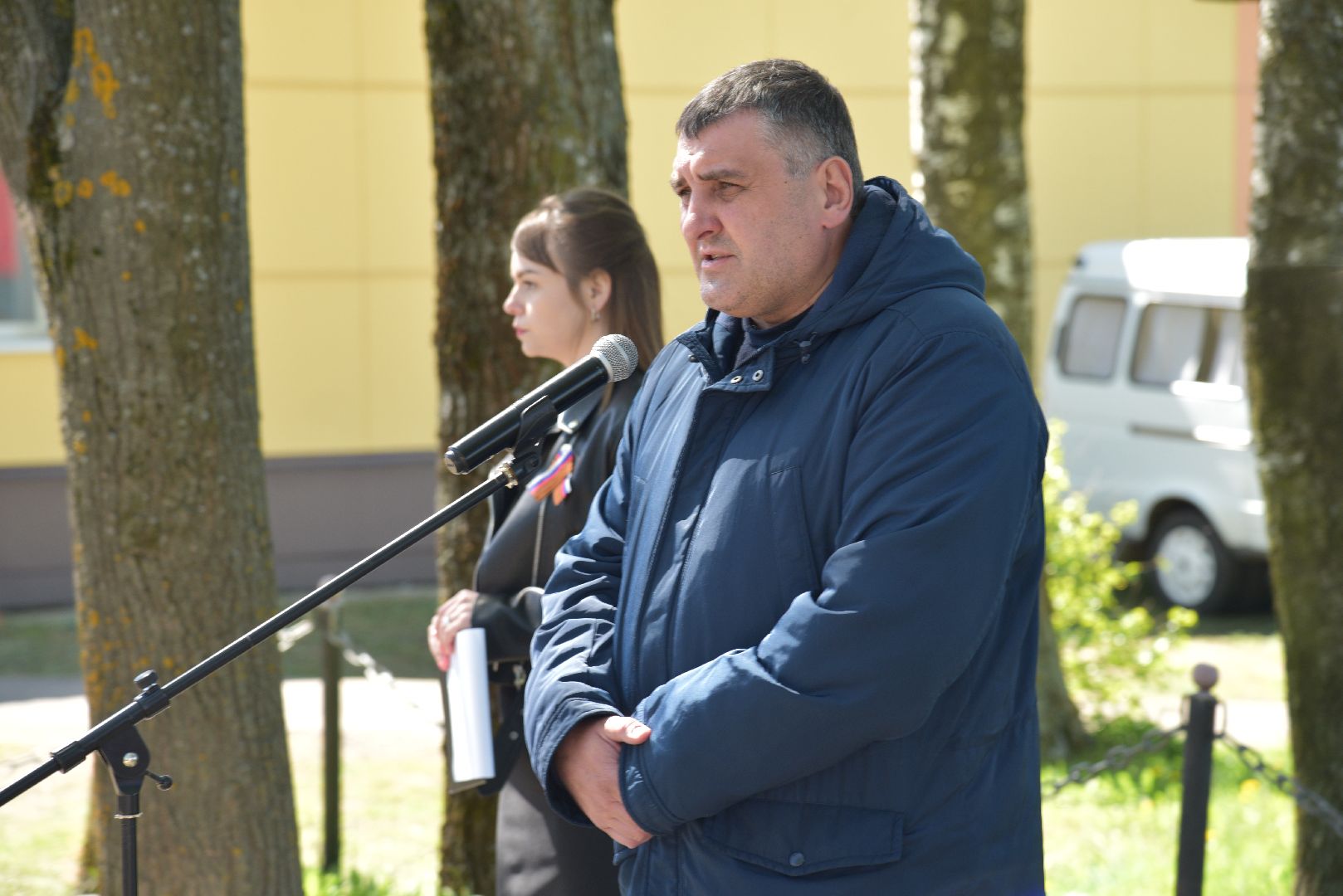 лотошино, ушаково, ушаковская сош, митинг, день победы, 9 мая,