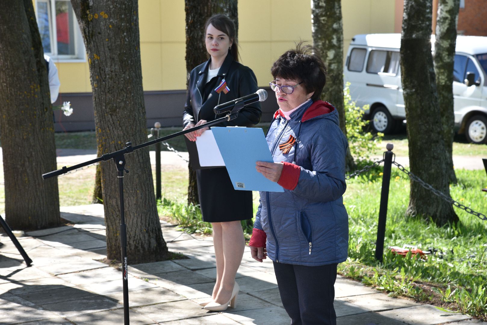 лотошино, ушаково, ушаковская сош, митинг, день победы, 9 мая,