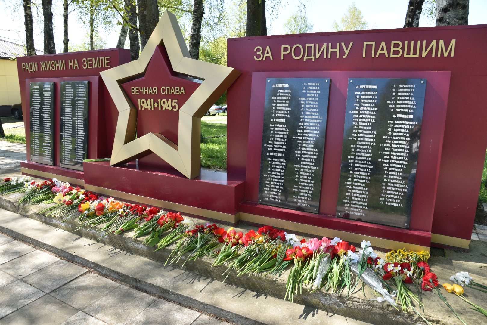 лотошино, ушаково, ушаковская сош, митинг, день победы, 9 мая,