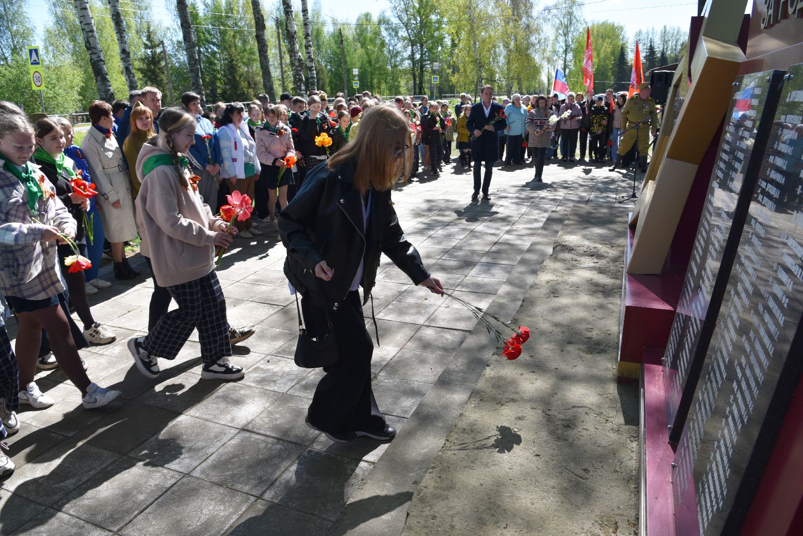лотошино, ушаково, ушаковская сош, митинг, день победы, 9 мая,