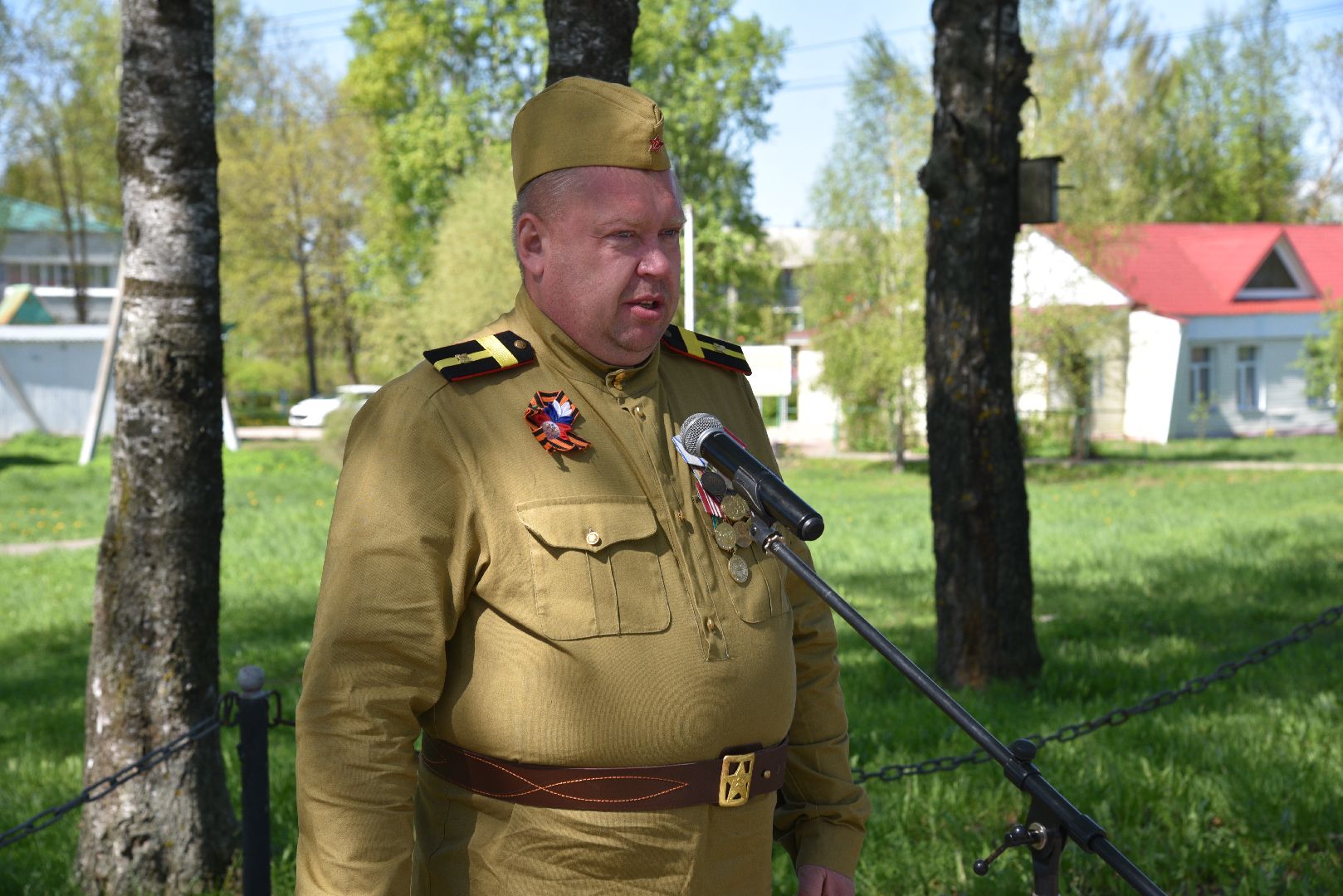 лотошино, ушаково, ушаковская сош, митинг, день победы, 9 мая,