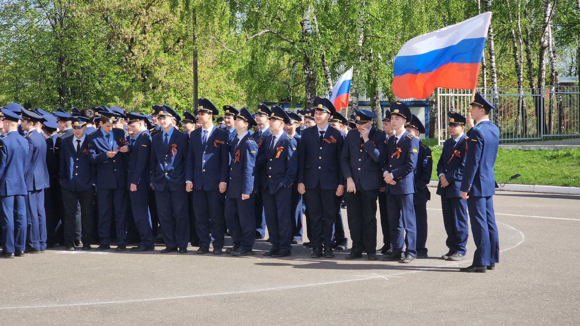 егорьевск, день победы, звезда героя, флешмоб, курсанты, егорьевский авиационный технический колледж,