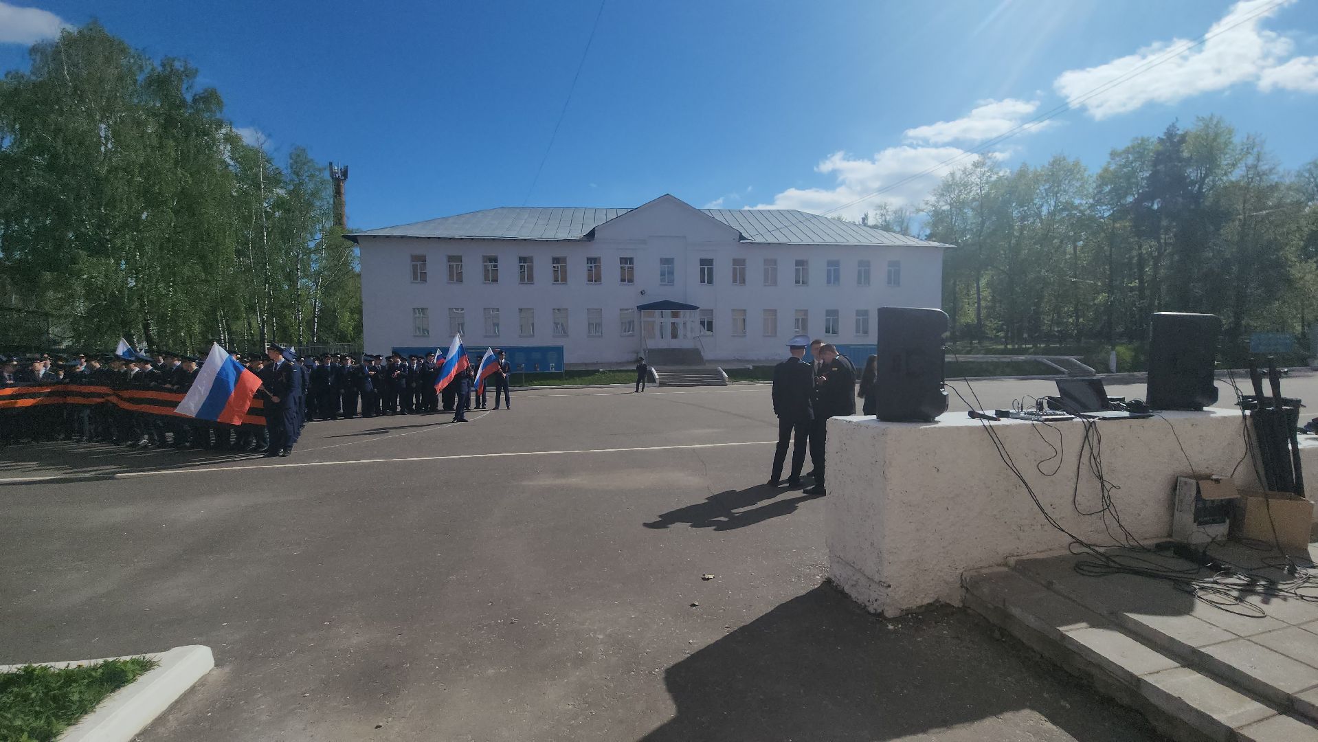 егорьевск, день победы, звезда героя, флешмоб, курсанты, егорьевский авиационный технический колледж,