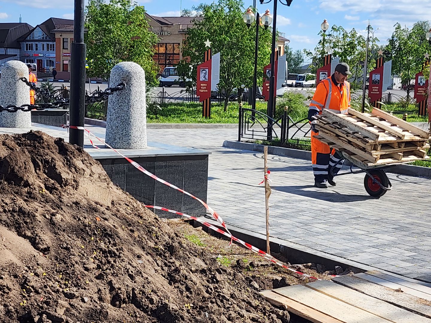 ремонт памятника вов, орехово-зуево,