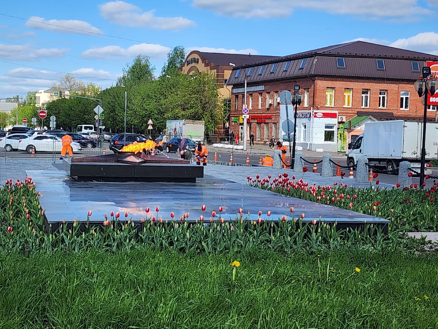 ремонт памятника вов, орехово-зуево,