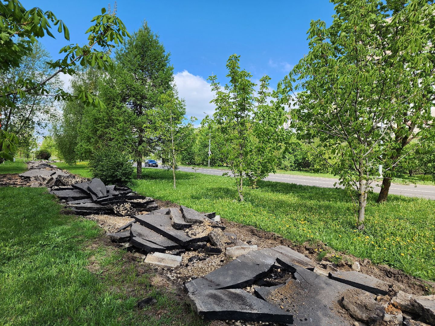 серпухов, подмосковье, замена тротуара,
