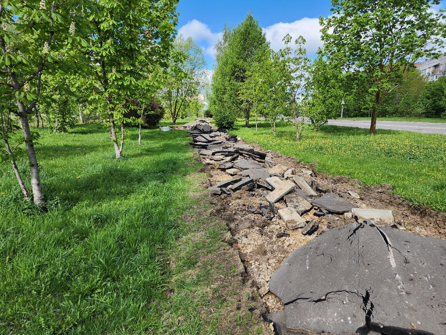 серпухов, подмосковье, замена тротуара,