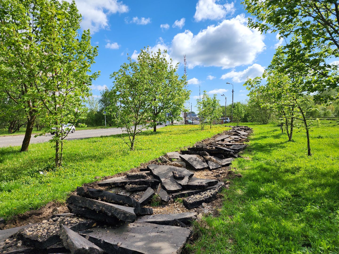 серпухов, подмосковье, замена тротуара,