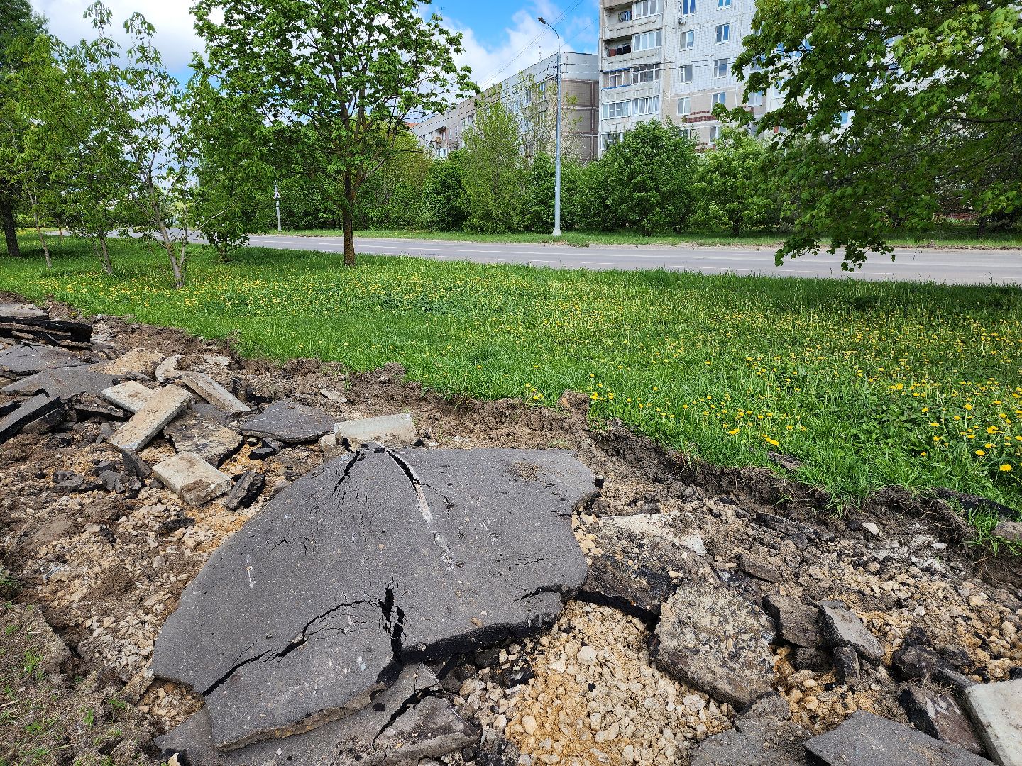 серпухов, подмосковье, замена тротуара,