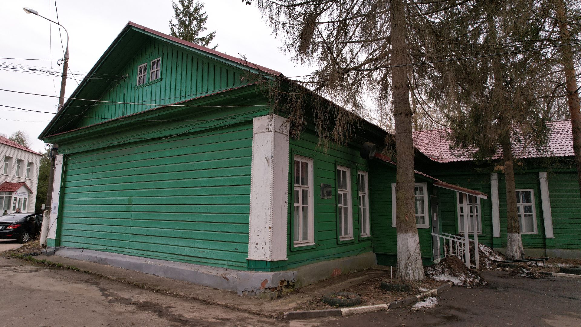 видео с коптера, звенигород, больница,