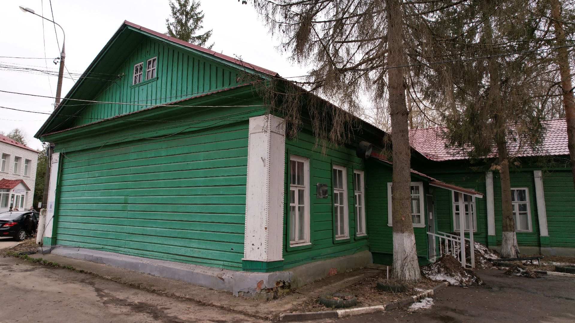 видео с коптера, звенигород, больница,