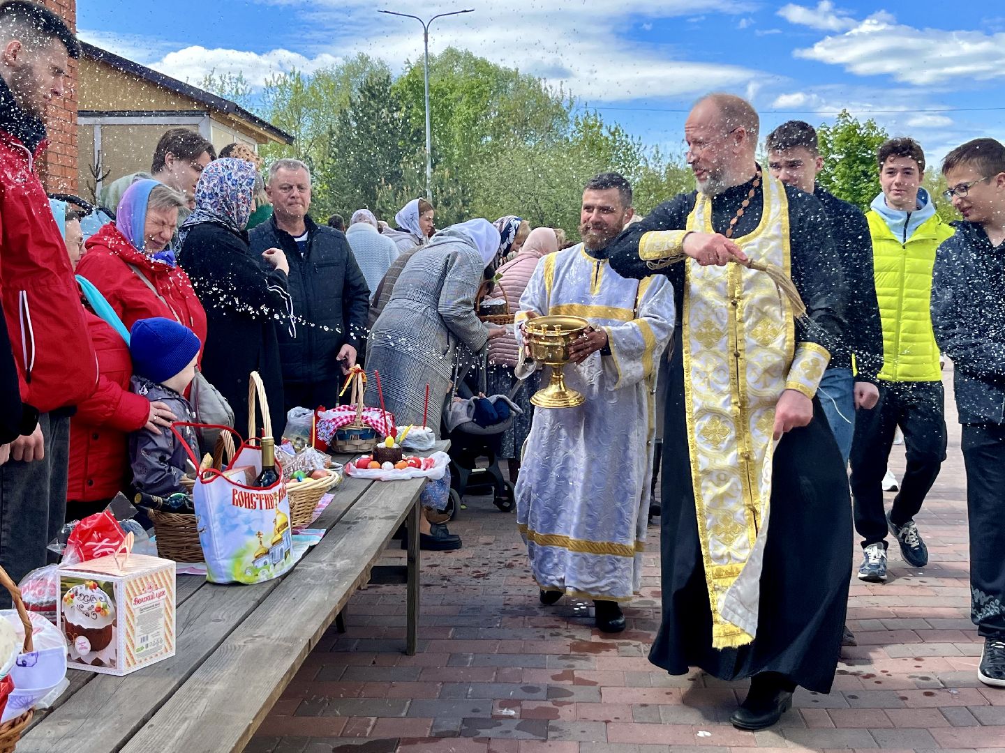 наро-фоминск, никольский собор, храм в Наро-Фоминске, Великая суббота, Пасха, Освящение куличей,