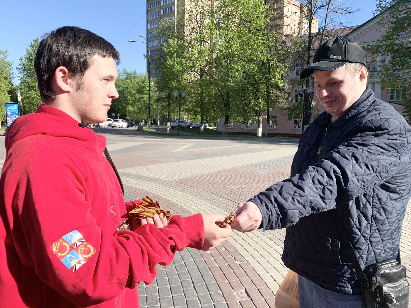 Балашиха, Подмосковье, Символ славы, акция, Всероссийская акция Георгиевская ленточка. Помним. Любим. Скорбим