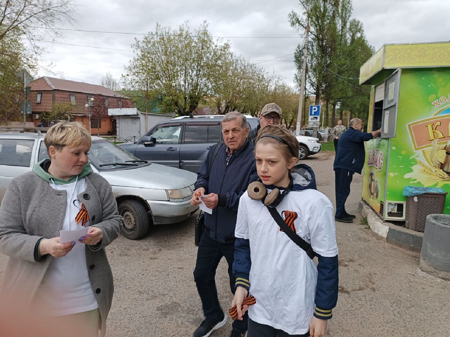 пушкинский округ, акция, георгиевская ленточка, волонтеры,