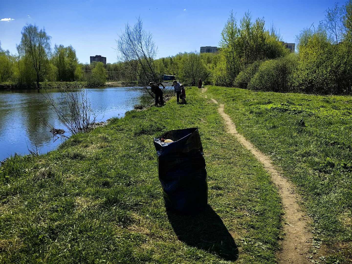 субботник, река Клязьма, уборка, пластик, отходы,