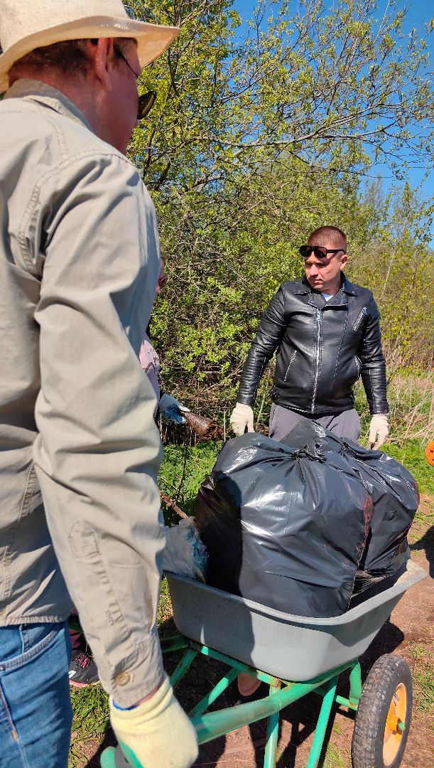 субботник, река Клязьма, уборка, пластик, отходы,