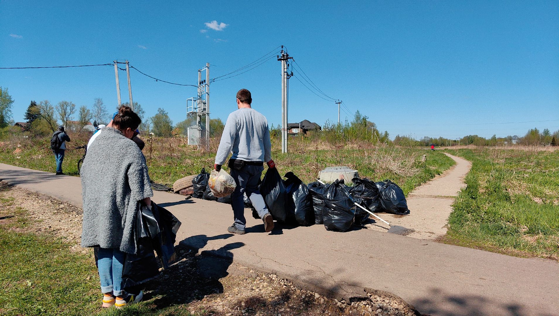 субботник, река Клязьма, уборка, пластик, отходы,