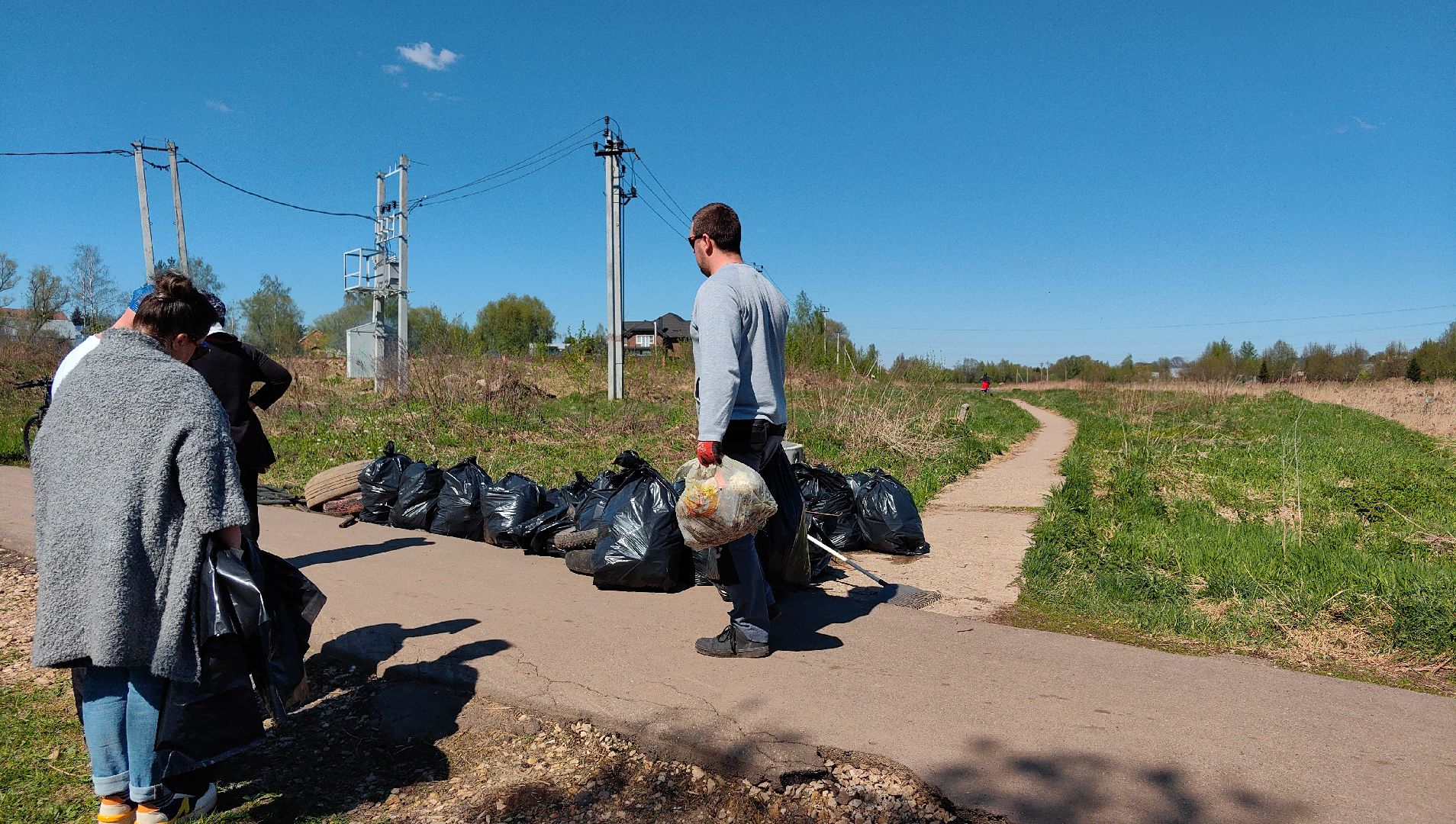 субботник, река Клязьма, уборка, пластик, отходы,