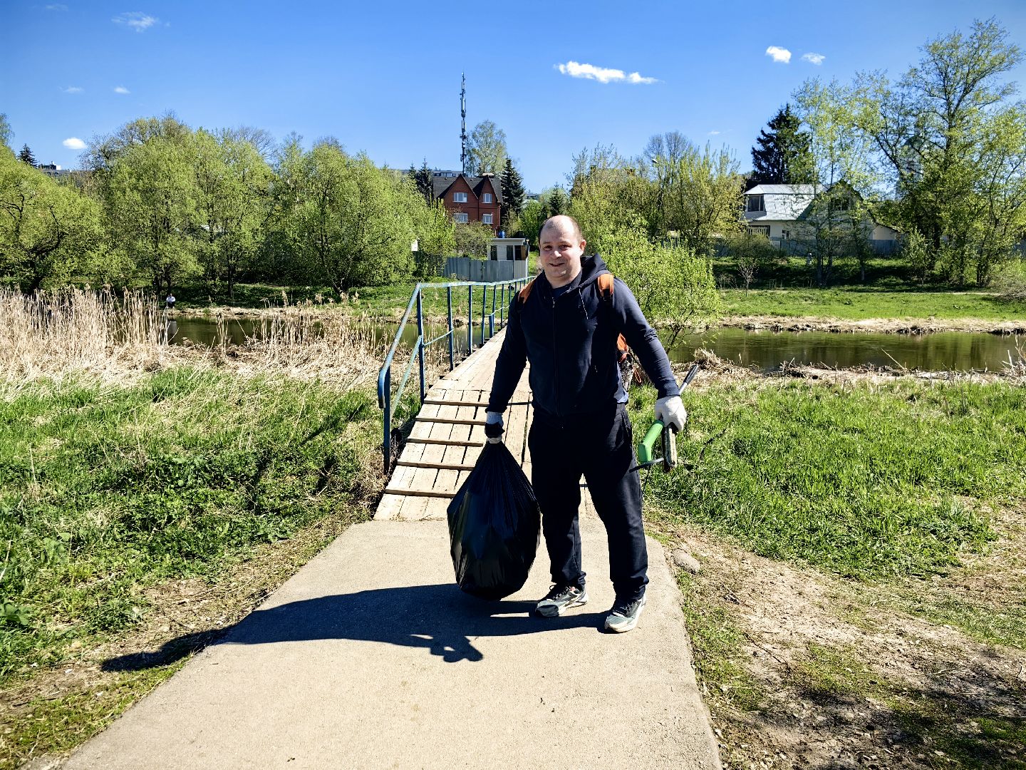 субботник, река Клязьма, уборка, пластик, отходы,