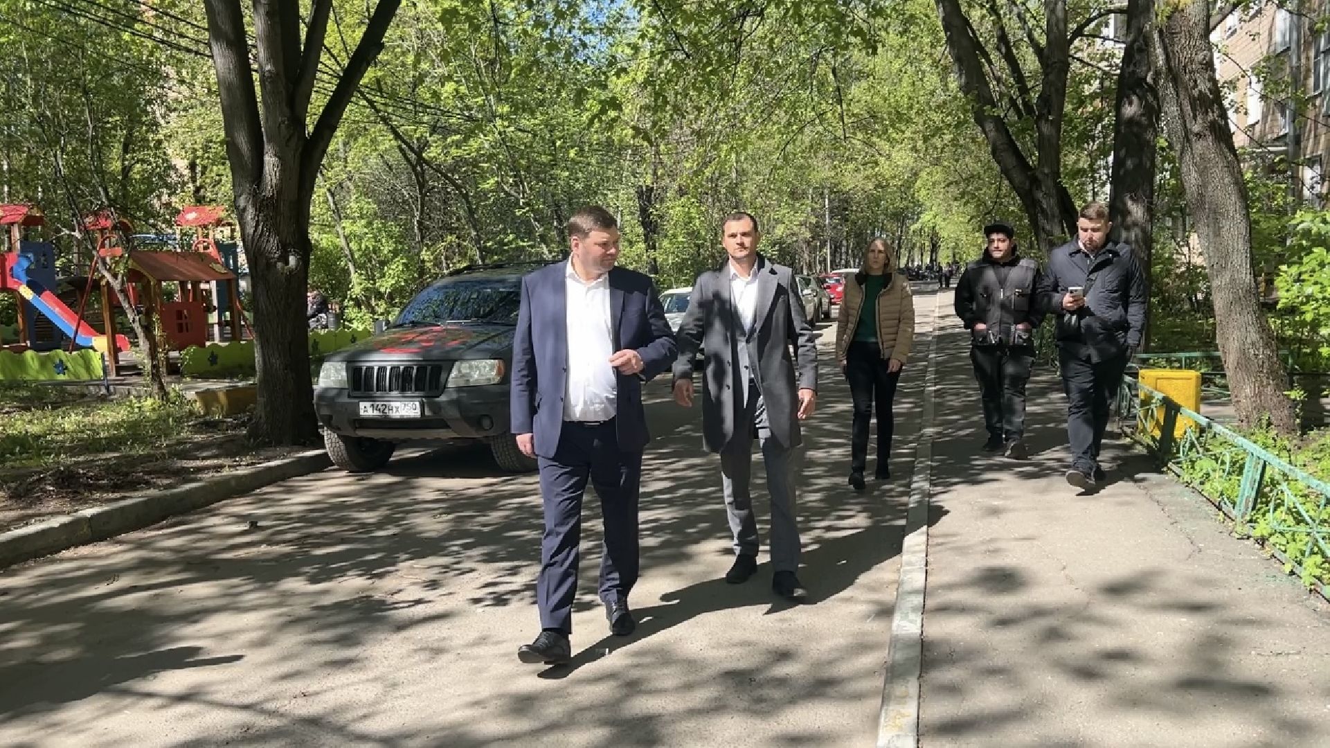 химки, благоустройство, осмотр хода работ, заместитель главы,