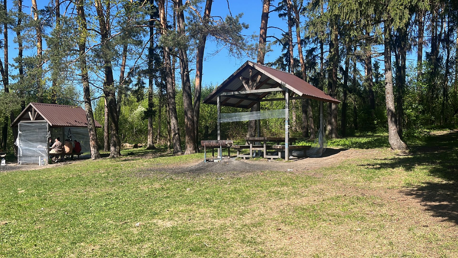 шашлык, шашлыки, шашлык у озера, мангал, озеро, пруд,